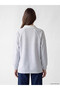 Polo Collar Oversize Women's Sweatshirt Tunic - 4