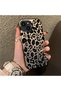 iPhone 13 Mini Compatible High Quality Black Leopard Phone Case, Shockproof Protective Cover