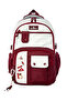 Burgundy Unisex School Backpack with Accessories Primary School - Middle School - High School - 3