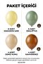 Nature Adventure Little Explorer Themed 20-Piece Macaron Yellow Eucalyptus Sea Sand Brown Pulseless Balloon Set 1 Year Old Birthday Decoration - 4