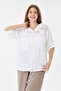 Women's White Italian 100% Linen Mesh Hooded Zippered Linen Jacket Size 38 - 44 - 2