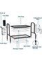 Dish Drying Rack, 2 Tier Dish Rack for Kitchen Counter, Rustproof Kitchen Dish Drying Rack, Dish Dra - 2