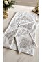 Cream Luxury Velvet French Laced 5 Piece Prayer Rug Set-Dowry Bundle Set - 2