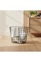 Linny Metal Storage Basket With Metal Handles, Set Of 2 - Black - 6