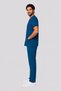 Men's Envelope Collar Short Sleeve Color Optioned Flexible Cotton Linda Fabric Scrubs Suit Uniform - 4