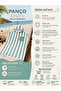 Printed Towel Poncho, Unisex, 80X100 Oversized Beach, Pool and After-Bath Towel - Mint Striped-Defoludur - 6