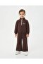 Girl's Seasonal Zippered Collar Sweatshirt Compact Tracksuit Set for Ages 2-3-4-5-6 - 3