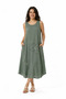 100% Organic Cotton Women's Daisy Detailed Sleeveless Authentic Dress