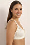 Reinforcing Thick Rubberized Non-Supporting Underwire-Free Bra - 3