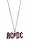 Ac/Dc Rock Music Band Logo Red Black Metal Necklace Gift Design - 3