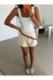 Basic Thick Strap Tank Top - White - 3