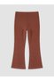 Ozmarka New Season Brown Girls' Spanish Flared Leggings Trousers - 3