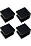 4 Pieces Copper Glass Shelf Clamps – No Drilling into Glass, Support for 8-10mm Glass (Matte Black)