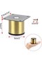 4-Piece Set 5cm Stainless Steel Furniture Legs Metal Cabinet Table Legs Gold Round Risers Coffee Table Sofa TV Cabinet Chair - 3