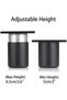 4-pack adjustable 2-inch furniture legs, aluminum sofa legs, DIY furniture legs, replacement legs for TV cabinets, ottomans, sofas, cabinets, etc.... - 4