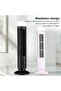 Silent Tower Fan - Bladeless Fan - Home Cooling - 34dB Noise Level - 35 x 12 cm - Black - 4