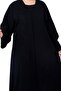 Elegant Embroidered Black Abaya - 6