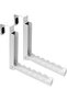 Towel hooks - 2-Pack - Door hooks - Metal - Rack - Foldable - Coat hooks - Bathroom accessories - For bathrooms, bedrooms, & Living rooms - White