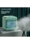 Air conditioner fan with water tank, 3-speed fan, strong airflow, portable rechargeable air cooler, electric fan - white - 2