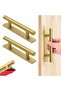 2-Pack Stainless Steel Self-Adhesive Cabinet Handles, No-Drilling Drawer Pulls