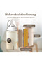 Baby bottle warmer, 18W rapid heating, 6 temperature settings, travel night light, compatible with universal-sized bottles. - 3