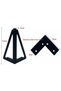A set of 4 replacement metal furniture legs - Black - 15cm - Suitable for furniture, cabinets, sofas, and other furniture. (15cm, light black) - 2