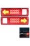 Two LED taillights, 19 LED bulbs, 12V, suitable for trucks, RVs, vans, and marine trailers.