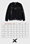 Black Basic Crew Neck Sweatshirt - 4
