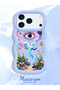 iPhone 17 Pro Compatible Colorful Psychedelic Eye Mushroom Illustration Flat Print Case