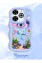 Infinix Smart 8 Plus Compatible Colored Psychedelic Eye Mushroom Drawing Flat Print Case