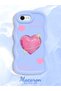 iPhone 6 Plus/6S Plus Compatible Case with Sweet Pink Hearts Motifs Three-Color Options
