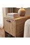 Modern Rovel Side Table - 58x25x50 CM - Natural Oak/ Beige - M.T.29793.2-4 - 6