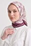 وشاح نايدا منقوش 8039 - رمادي داكن - 2