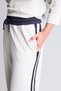 Cotton Straight Fit Pocketed Standard Leg Standard Length Gray Melange Trousers I3167Ax26Au - 3