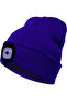 Outdoor cycling and hiking LED light knitted hat, winter elastic hat - red - 5
