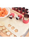 12-piece vegetable cookie cutter set, made of stainless steel, suitable for cakes, cookies, sushi, and fruit. - 3