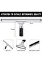 Professional window squeegee with rubber lip, 30 cm, black, for shower, bathroom, mirror, glass cleaning, window cleaning, shower squeegee - 5