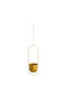 Hanging flower pot, minimalist style, suitable for both indoor and outdoor use, gold.