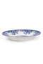 Earthenware Classic Blue Windmill & Floral Pattern Soup Pasta Plate, 9.2 Inch, White - 7