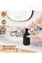 Plastic Dish Detergent Dispenser with Pump for Bathroom and Kitchen - Matte Black Liquid Soap Dispenser - 2