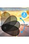 2-Pack 180° Rotating Stroller & Car Side Window Sunshades with Suction Cups (40x20cm, Black) - 4