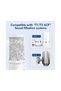 Two replacement cartridges for Vortopt T1/T2 faucet water purifiers, spare parts, to reduce chlorine and odor. - 2