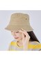 Foldable sun hat - Khaki - Breathable summer hat, wide brim, UV protection - One size fits all - 2