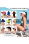 Sun Hat Wide-Brimmed Women Summer Sun Hat UPF 50+ UV Protection Beach Hat Foldable Golf Ponytail Hat Comfortable Quick-Drying Casual Black - 3