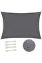 3x4 meter rectangular sunshade sail, waterproof, 93% UV resistant, windproof, made of polyester fiber with UV protection, for gardens, patios and...