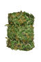 Green camouflage mesh rectangular sunshade sail, 3x6 meters, camouflage pattern.