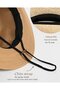 Wide-brimmed Panama hat - Summer beach sun hat with UPF protection - Unisex soft felt hat - Beige - Size M - 1 piece - 4