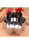 6-Piece Stainless Steel Flower-Shaped Dessert Ring Molds with Handles (silver, 8x3.8cm). - 4
