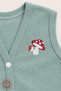 Unisex Baby Mushroom Printed Cotton Lycra-Free Rib Fabric Combed Cotton Baby Vest - 3