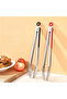 2-Pack Stainless Steel Non-Slip Food & BBQ Tongs with Hanging Loop (9-inch). - 4